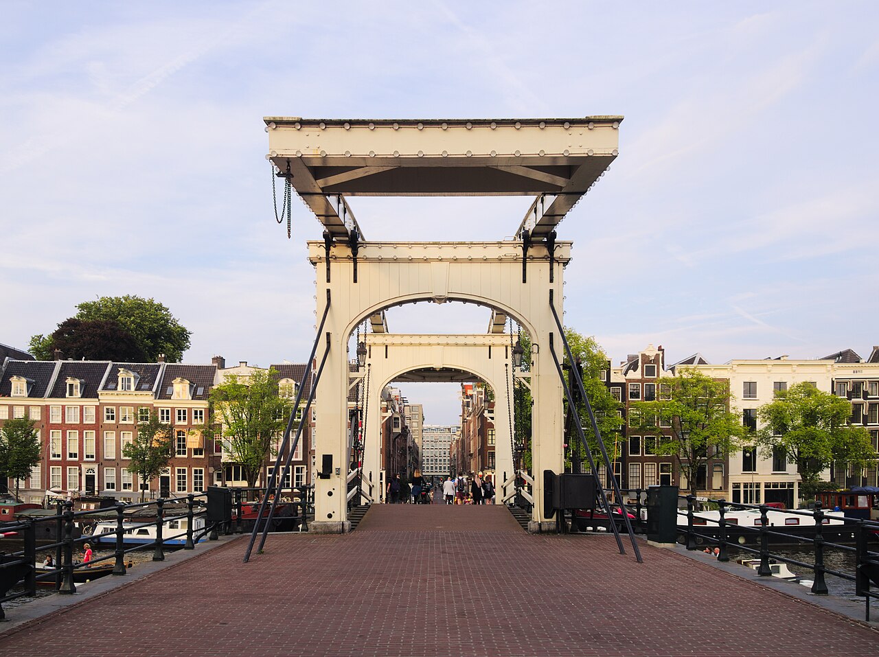 The Magere Brug drawbridge over the river Amstel